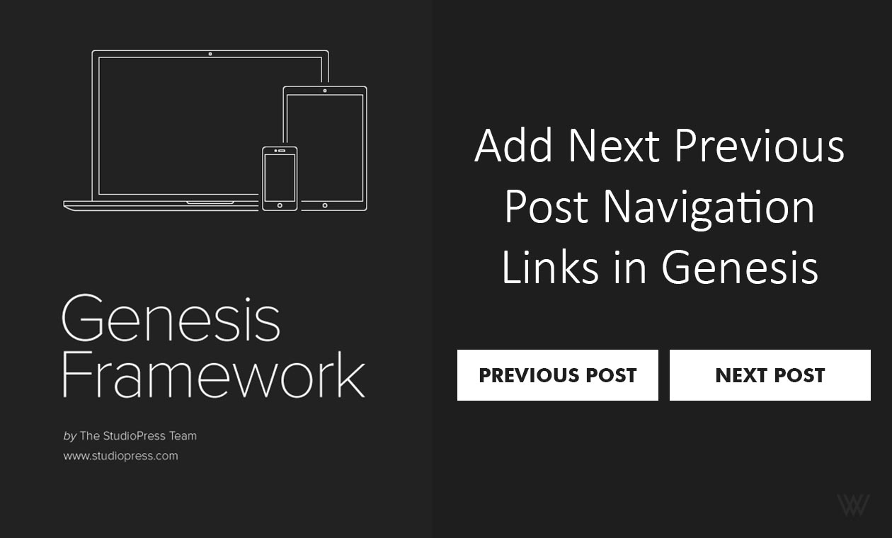 Add Next Previous Post Navigation Links in Genesis
