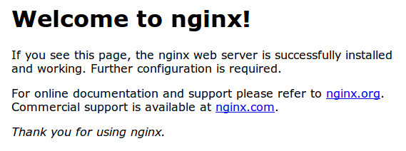 Nginx'e hoş geldiniz