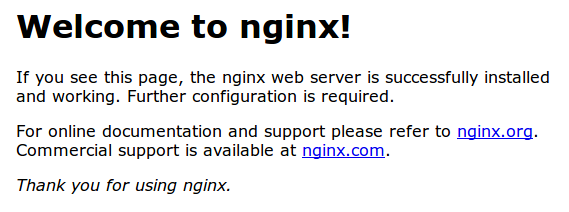 Welcome to Nginx