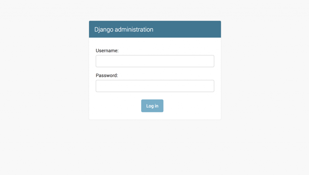 Django Admin Login